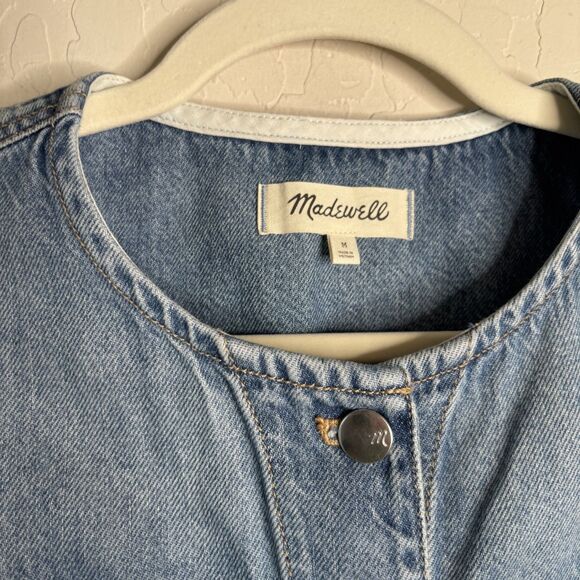 Madewell Cropped Airy Denim Vest - Picture 5 of 7